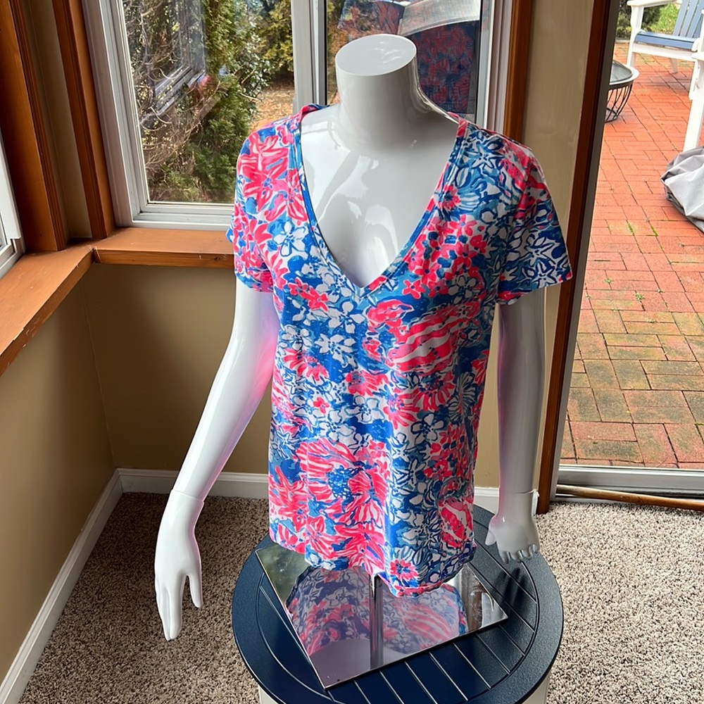 Lilly Pulitzer Michele V-Neck Tee